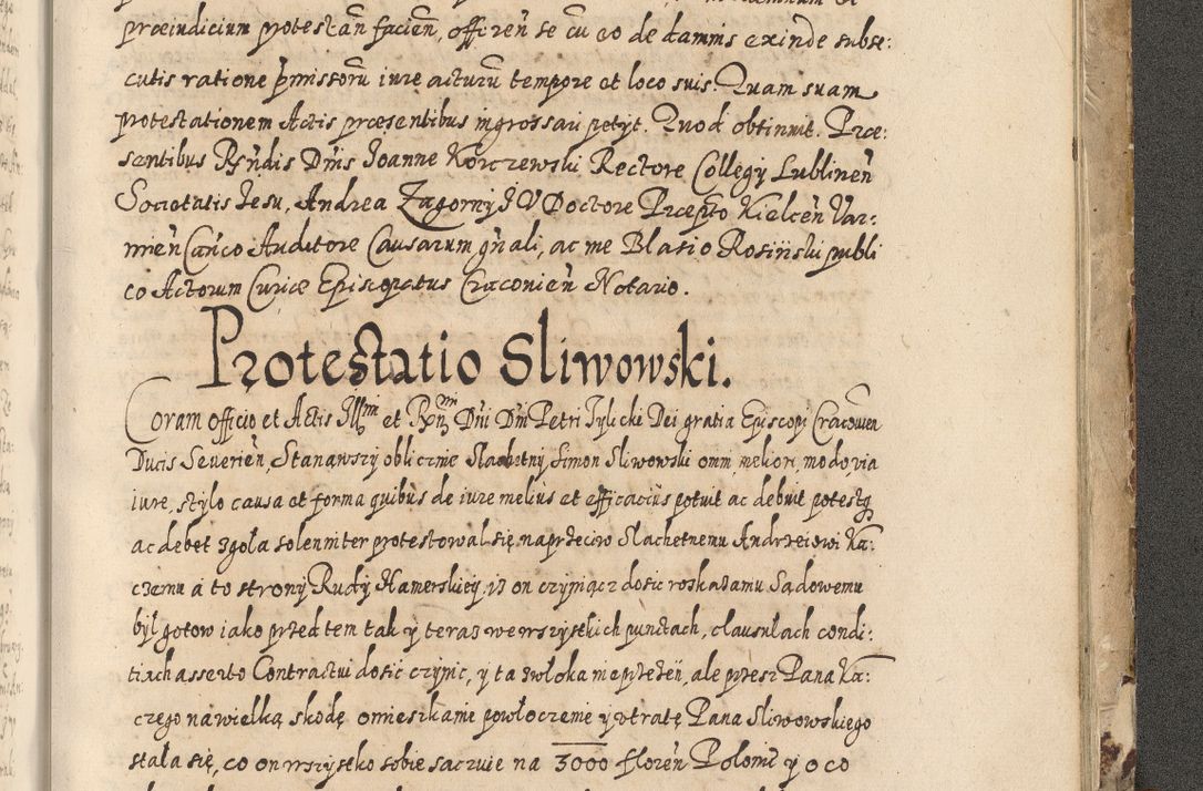 Zdjęcie nr 870 dla obiektu archiwalnego: Acta actorum causarum spiritualium, civilium, criminalium, obligationum, quiettationum, inscriptionum, cessionum, decimarum, testamentorum, Illustrissimi et Reverendissimi Domini Domini Martini Szyszkowski Dei &amp; Apostolicae Sedis gratia Episcopi Cracovienisis Ducis Severiensis in annis 1617, 1618, 1619. Tomus Primus.