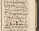 Zdjęcie nr 864 dla obiektu archiwalnego: Acta actorum causarum spiritualium, civilium, criminalium, obligationum, quiettationum, inscriptionum, cessionum, decimarum, testamentorum, Illustrissimi et Reverendissimi Domini Domini Martini Szyszkowski Dei &amp; Apostolicae Sedis gratia Episcopi Cracovienisis Ducis Severiensis in annis 1617, 1618, 1619. Tomus Primus.