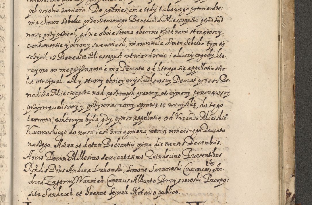 Zdjęcie nr 856 dla obiektu archiwalnego: Acta actorum causarum spiritualium, civilium, criminalium, obligationum, quiettationum, inscriptionum, cessionum, decimarum, testamentorum, Illustrissimi et Reverendissimi Domini Domini Martini Szyszkowski Dei &amp; Apostolicae Sedis gratia Episcopi Cracovienisis Ducis Severiensis in annis 1617, 1618, 1619. Tomus Primus.