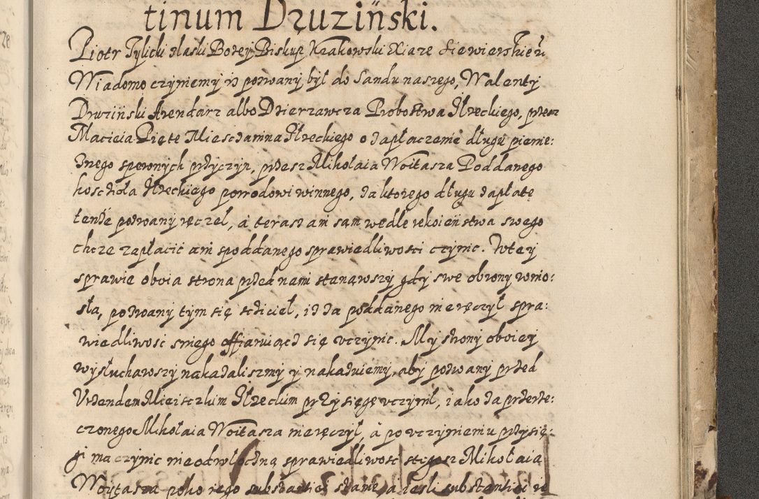 Zdjęcie nr 854 dla obiektu archiwalnego: Acta actorum causarum spiritualium, civilium, criminalium, obligationum, quiettationum, inscriptionum, cessionum, decimarum, testamentorum, Illustrissimi et Reverendissimi Domini Domini Martini Szyszkowski Dei &amp; Apostolicae Sedis gratia Episcopi Cracovienisis Ducis Severiensis in annis 1617, 1618, 1619. Tomus Primus.