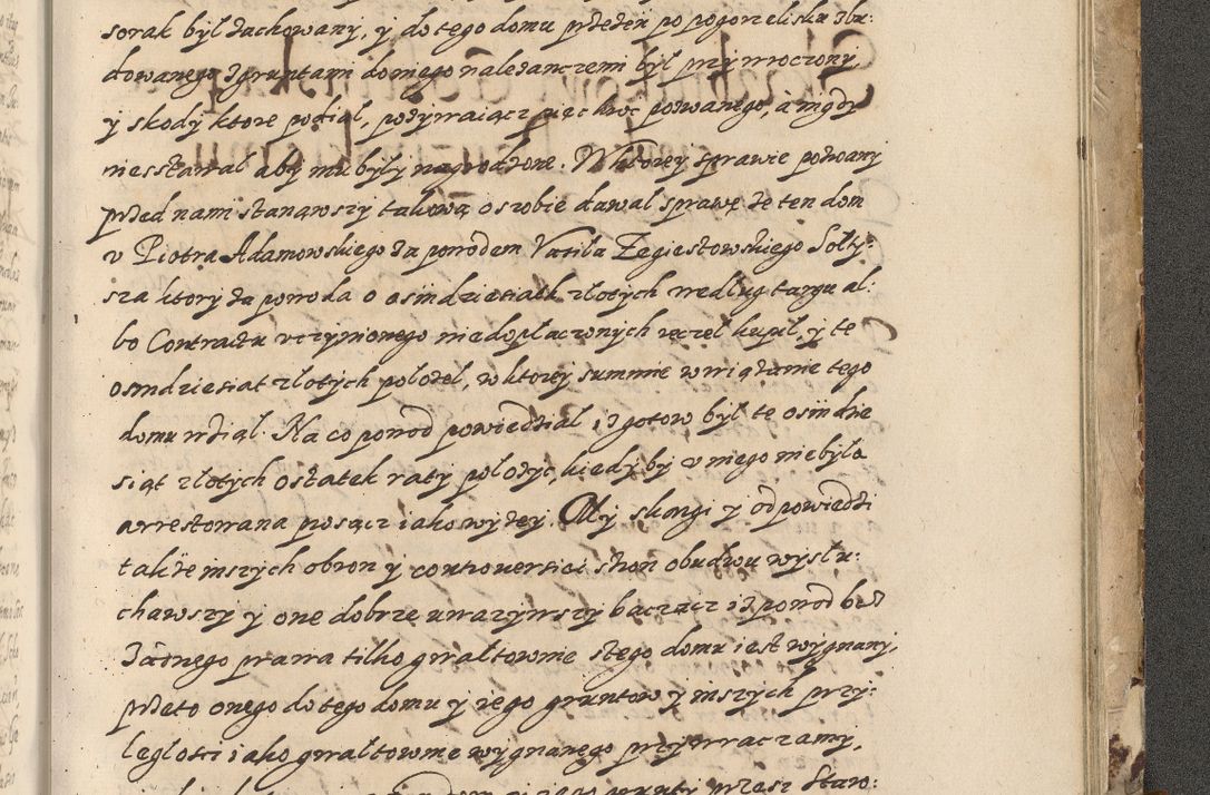 Zdjęcie nr 852 dla obiektu archiwalnego: Acta actorum causarum spiritualium, civilium, criminalium, obligationum, quiettationum, inscriptionum, cessionum, decimarum, testamentorum, Illustrissimi et Reverendissimi Domini Domini Martini Szyszkowski Dei &amp; Apostolicae Sedis gratia Episcopi Cracovienisis Ducis Severiensis in annis 1617, 1618, 1619. Tomus Primus.