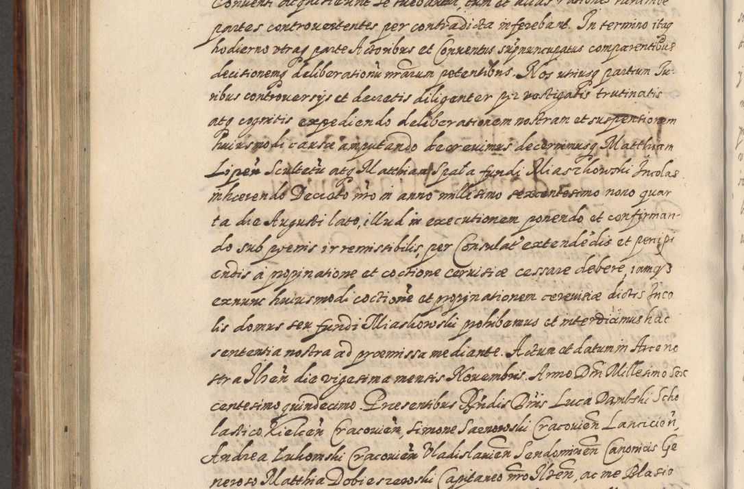 Zdjęcie nr 851 dla obiektu archiwalnego: Acta actorum causarum spiritualium, civilium, criminalium, obligationum, quiettationum, inscriptionum, cessionum, decimarum, testamentorum, Illustrissimi et Reverendissimi Domini Domini Martini Szyszkowski Dei &amp; Apostolicae Sedis gratia Episcopi Cracovienisis Ducis Severiensis in annis 1617, 1618, 1619. Tomus Primus.