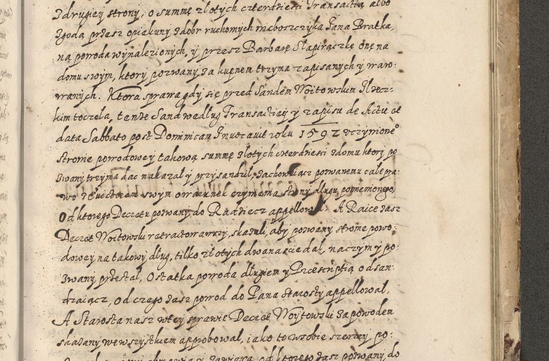 Zdjęcie nr 844 dla obiektu archiwalnego: Acta actorum causarum spiritualium, civilium, criminalium, obligationum, quiettationum, inscriptionum, cessionum, decimarum, testamentorum, Illustrissimi et Reverendissimi Domini Domini Martini Szyszkowski Dei &amp; Apostolicae Sedis gratia Episcopi Cracovienisis Ducis Severiensis in annis 1617, 1618, 1619. Tomus Primus.