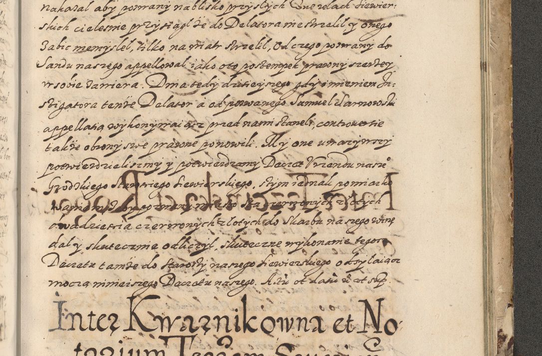 Zdjęcie nr 832 dla obiektu archiwalnego: Acta actorum causarum spiritualium, civilium, criminalium, obligationum, quiettationum, inscriptionum, cessionum, decimarum, testamentorum, Illustrissimi et Reverendissimi Domini Domini Martini Szyszkowski Dei &amp; Apostolicae Sedis gratia Episcopi Cracovienisis Ducis Severiensis in annis 1617, 1618, 1619. Tomus Primus.