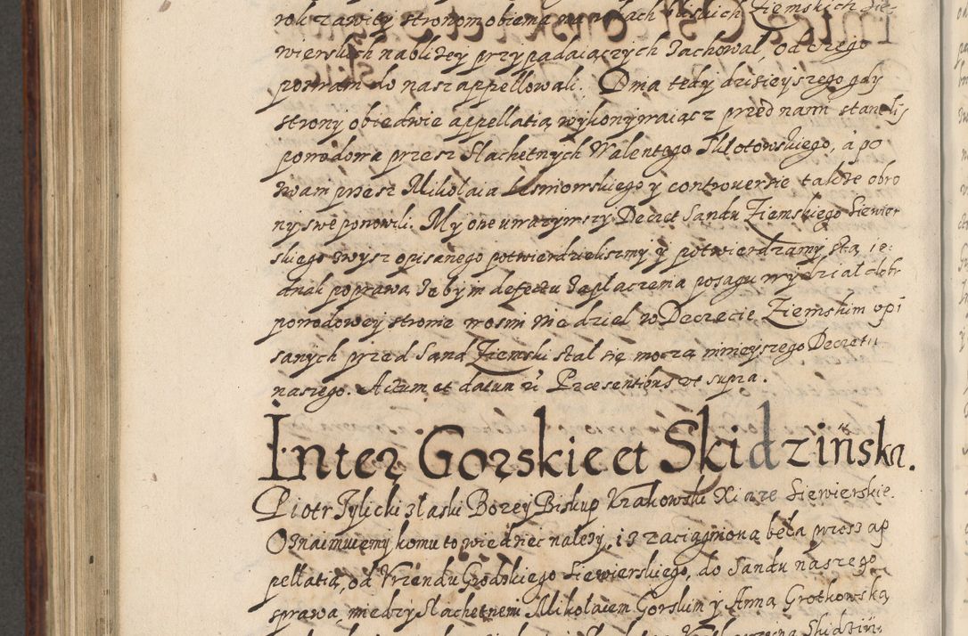 Zdjęcie nr 829 dla obiektu archiwalnego: Acta actorum causarum spiritualium, civilium, criminalium, obligationum, quiettationum, inscriptionum, cessionum, decimarum, testamentorum, Illustrissimi et Reverendissimi Domini Domini Martini Szyszkowski Dei &amp; Apostolicae Sedis gratia Episcopi Cracovienisis Ducis Severiensis in annis 1617, 1618, 1619. Tomus Primus.