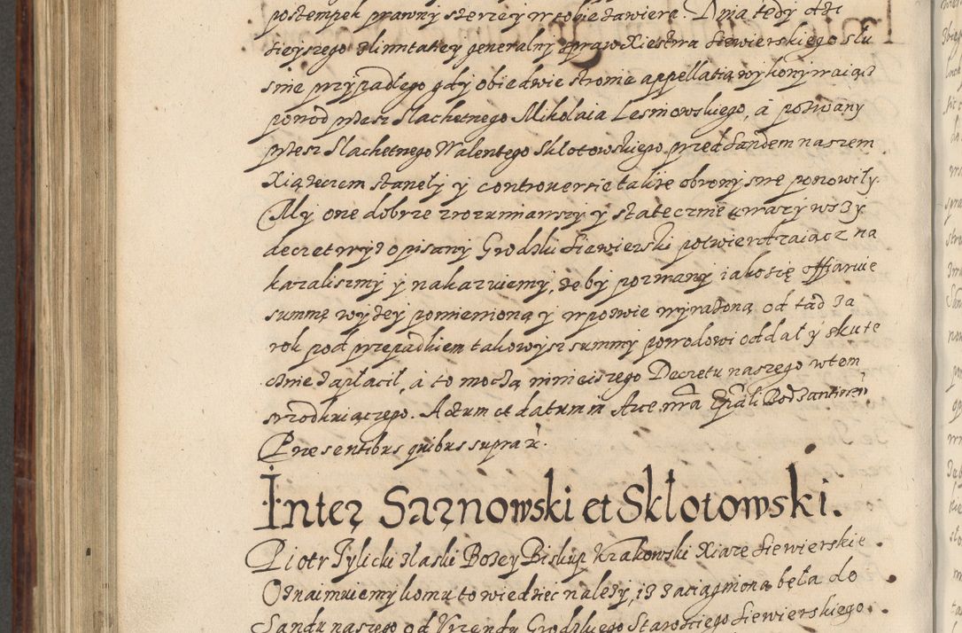 Zdjęcie nr 817 dla obiektu archiwalnego: Acta actorum causarum spiritualium, civilium, criminalium, obligationum, quiettationum, inscriptionum, cessionum, decimarum, testamentorum, Illustrissimi et Reverendissimi Domini Domini Martini Szyszkowski Dei &amp; Apostolicae Sedis gratia Episcopi Cracovienisis Ducis Severiensis in annis 1617, 1618, 1619. Tomus Primus.