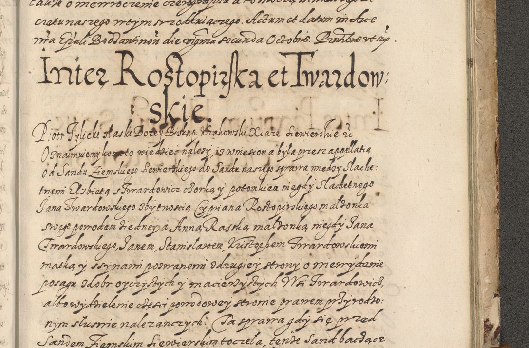 Zdjęcie nr 820 dla obiektu archiwalnego: Acta actorum causarum spiritualium, civilium, criminalium, obligationum, quiettationum, inscriptionum, cessionum, decimarum, testamentorum, Illustrissimi et Reverendissimi Domini Domini Martini Szyszkowski Dei &amp; Apostolicae Sedis gratia Episcopi Cracovienisis Ducis Severiensis in annis 1617, 1618, 1619. Tomus Primus.