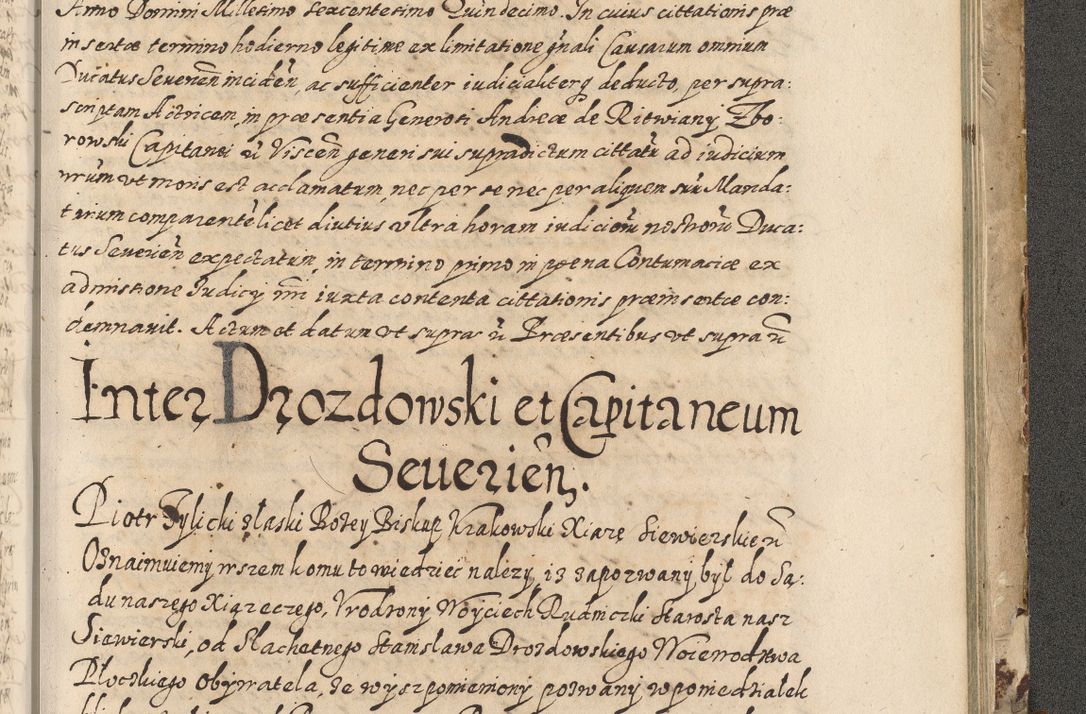 Zdjęcie nr 814 dla obiektu archiwalnego: Acta actorum causarum spiritualium, civilium, criminalium, obligationum, quiettationum, inscriptionum, cessionum, decimarum, testamentorum, Illustrissimi et Reverendissimi Domini Domini Martini Szyszkowski Dei &amp; Apostolicae Sedis gratia Episcopi Cracovienisis Ducis Severiensis in annis 1617, 1618, 1619. Tomus Primus.