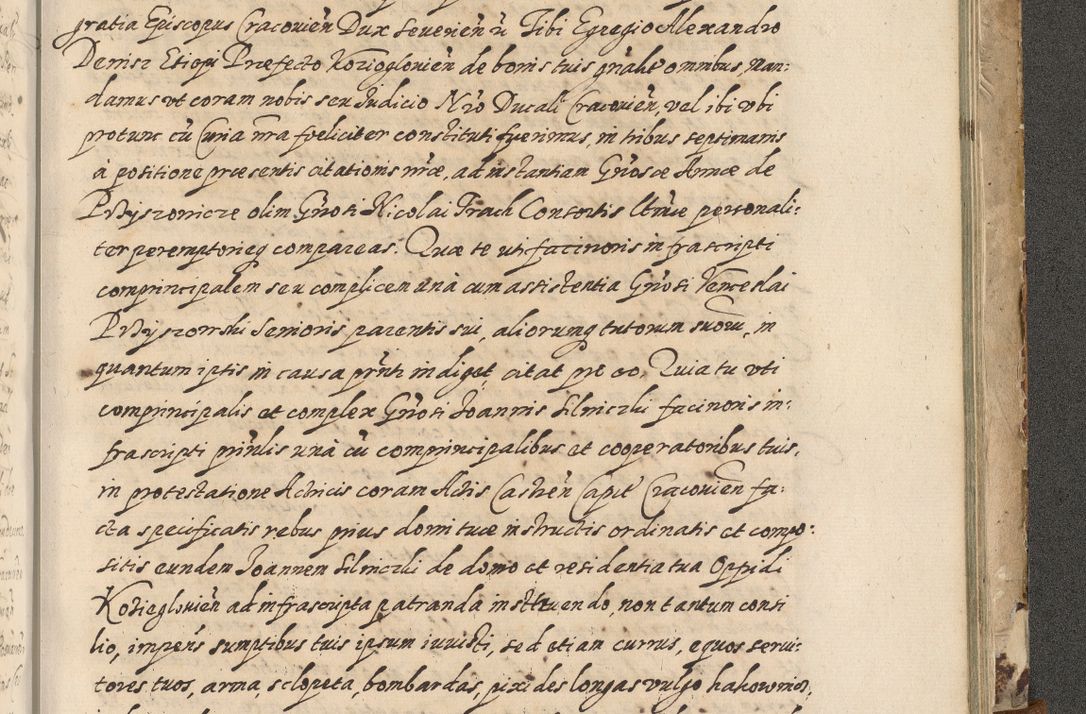 Zdjęcie nr 804 dla obiektu archiwalnego: Acta actorum causarum spiritualium, civilium, criminalium, obligationum, quiettationum, inscriptionum, cessionum, decimarum, testamentorum, Illustrissimi et Reverendissimi Domini Domini Martini Szyszkowski Dei &amp; Apostolicae Sedis gratia Episcopi Cracovienisis Ducis Severiensis in annis 1617, 1618, 1619. Tomus Primus.
