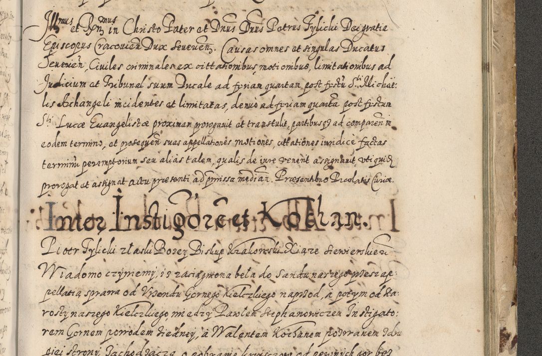Zdjęcie nr 788 dla obiektu archiwalnego: Acta actorum causarum spiritualium, civilium, criminalium, obligationum, quiettationum, inscriptionum, cessionum, decimarum, testamentorum, Illustrissimi et Reverendissimi Domini Domini Martini Szyszkowski Dei &amp; Apostolicae Sedis gratia Episcopi Cracovienisis Ducis Severiensis in annis 1617, 1618, 1619. Tomus Primus.