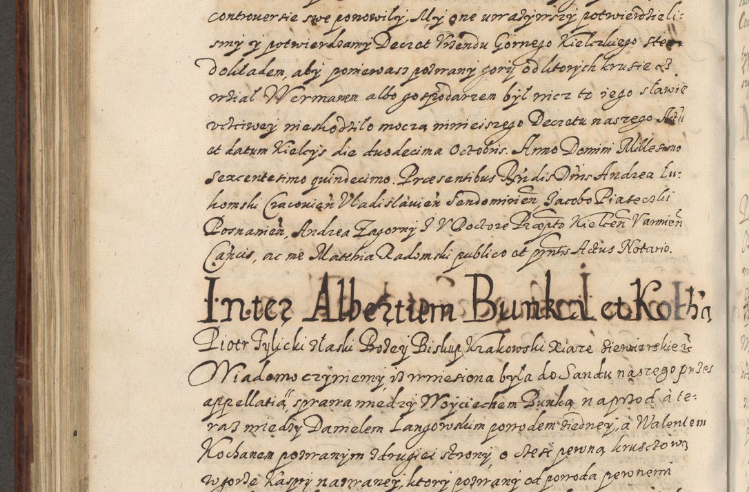Zdjęcie nr 789 dla obiektu archiwalnego: Acta actorum causarum spiritualium, civilium, criminalium, obligationum, quiettationum, inscriptionum, cessionum, decimarum, testamentorum, Illustrissimi et Reverendissimi Domini Domini Martini Szyszkowski Dei &amp; Apostolicae Sedis gratia Episcopi Cracovienisis Ducis Severiensis in annis 1617, 1618, 1619. Tomus Primus.