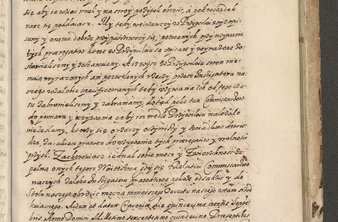 Zdjęcie nr 786 dla obiektu archiwalnego: Acta actorum causarum spiritualium, civilium, criminalium, obligationum, quiettationum, inscriptionum, cessionum, decimarum, testamentorum, Illustrissimi et Reverendissimi Domini Domini Martini Szyszkowski Dei &amp; Apostolicae Sedis gratia Episcopi Cracovienisis Ducis Severiensis in annis 1617, 1618, 1619. Tomus Primus.