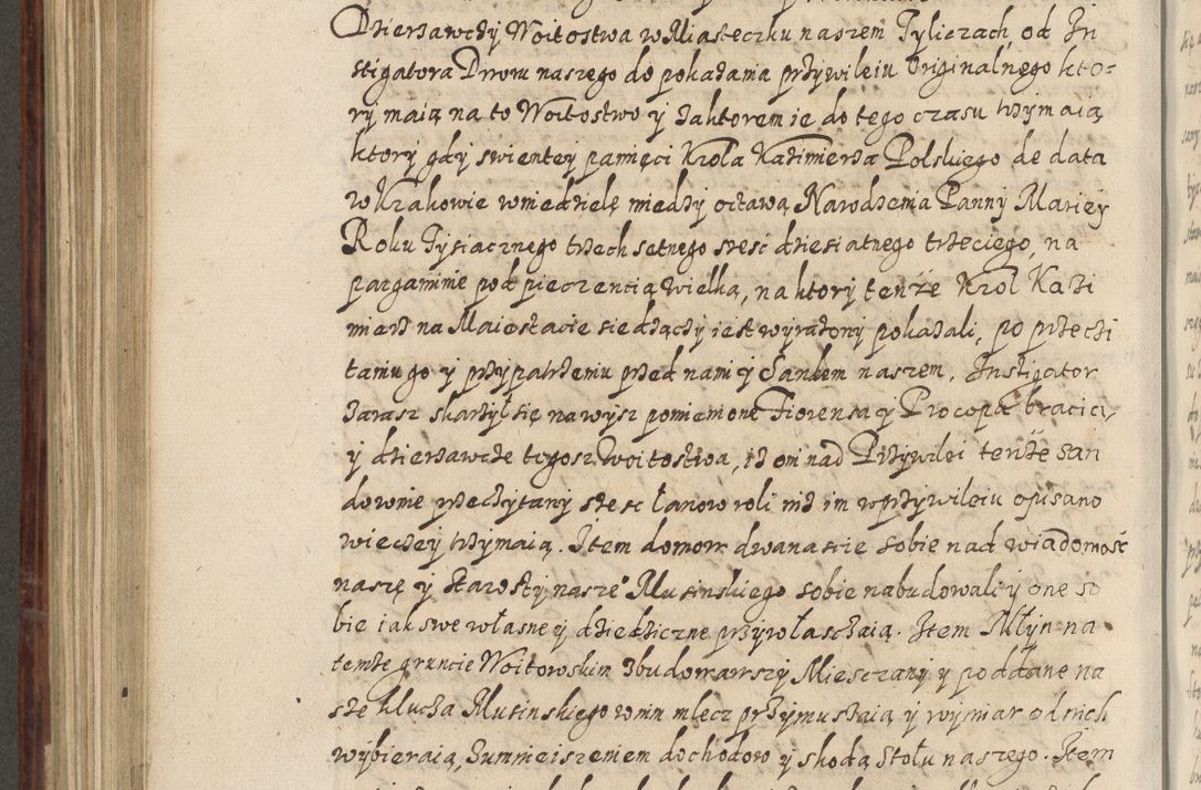 Zdjęcie nr 785 dla obiektu archiwalnego: Acta actorum causarum spiritualium, civilium, criminalium, obligationum, quiettationum, inscriptionum, cessionum, decimarum, testamentorum, Illustrissimi et Reverendissimi Domini Domini Martini Szyszkowski Dei &amp; Apostolicae Sedis gratia Episcopi Cracovienisis Ducis Severiensis in annis 1617, 1618, 1619. Tomus Primus.
