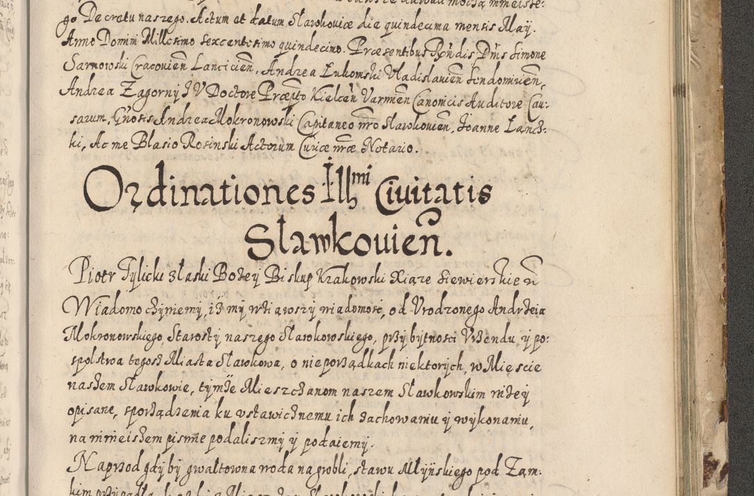 Zdjęcie nr 766 dla obiektu archiwalnego: Acta actorum causarum spiritualium, civilium, criminalium, obligationum, quiettationum, inscriptionum, cessionum, decimarum, testamentorum, Illustrissimi et Reverendissimi Domini Domini Martini Szyszkowski Dei &amp; Apostolicae Sedis gratia Episcopi Cracovienisis Ducis Severiensis in annis 1617, 1618, 1619. Tomus Primus.