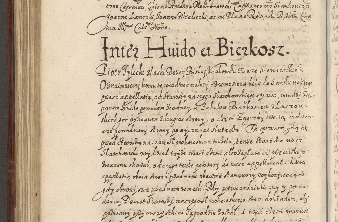 Zdjęcie nr 765 dla obiektu archiwalnego: Acta actorum causarum spiritualium, civilium, criminalium, obligationum, quiettationum, inscriptionum, cessionum, decimarum, testamentorum, Illustrissimi et Reverendissimi Domini Domini Martini Szyszkowski Dei &amp; Apostolicae Sedis gratia Episcopi Cracovienisis Ducis Severiensis in annis 1617, 1618, 1619. Tomus Primus.