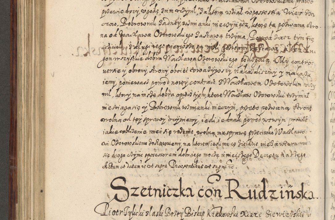 Zdjęcie nr 739 dla obiektu archiwalnego: Acta actorum causarum spiritualium, civilium, criminalium, obligationum, quiettationum, inscriptionum, cessionum, decimarum, testamentorum, Illustrissimi et Reverendissimi Domini Domini Martini Szyszkowski Dei &amp; Apostolicae Sedis gratia Episcopi Cracovienisis Ducis Severiensis in annis 1617, 1618, 1619. Tomus Primus.