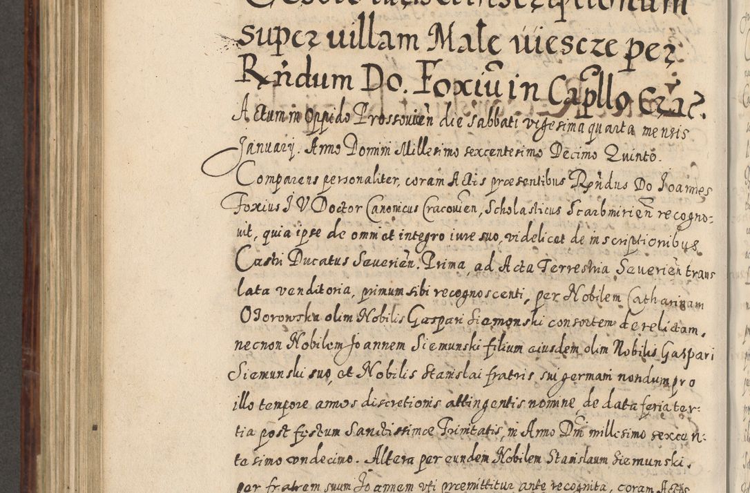 Zdjęcie nr 735 dla obiektu archiwalnego: Acta actorum causarum spiritualium, civilium, criminalium, obligationum, quiettationum, inscriptionum, cessionum, decimarum, testamentorum, Illustrissimi et Reverendissimi Domini Domini Martini Szyszkowski Dei &amp; Apostolicae Sedis gratia Episcopi Cracovienisis Ducis Severiensis in annis 1617, 1618, 1619. Tomus Primus.