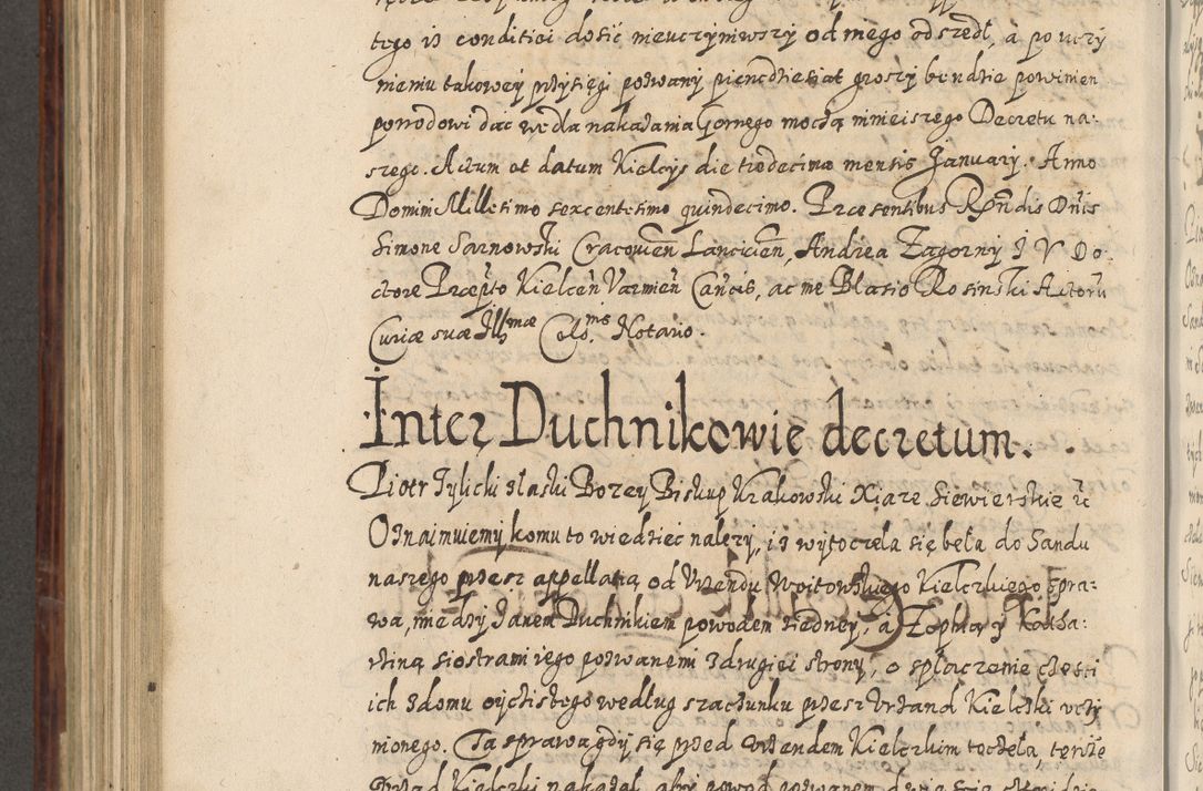 Zdjęcie nr 733 dla obiektu archiwalnego: Acta actorum causarum spiritualium, civilium, criminalium, obligationum, quiettationum, inscriptionum, cessionum, decimarum, testamentorum, Illustrissimi et Reverendissimi Domini Domini Martini Szyszkowski Dei &amp; Apostolicae Sedis gratia Episcopi Cracovienisis Ducis Severiensis in annis 1617, 1618, 1619. Tomus Primus.