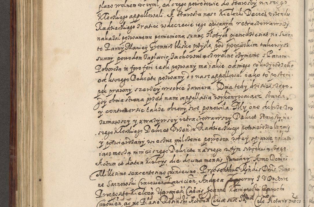 Zdjęcie nr 731 dla obiektu archiwalnego: Acta actorum causarum spiritualium, civilium, criminalium, obligationum, quiettationum, inscriptionum, cessionum, decimarum, testamentorum, Illustrissimi et Reverendissimi Domini Domini Martini Szyszkowski Dei &amp; Apostolicae Sedis gratia Episcopi Cracovienisis Ducis Severiensis in annis 1617, 1618, 1619. Tomus Primus.