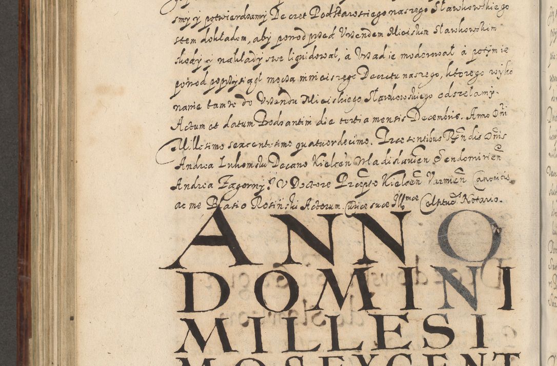 Zdjęcie nr 729 dla obiektu archiwalnego: Acta actorum causarum spiritualium, civilium, criminalium, obligationum, quiettationum, inscriptionum, cessionum, decimarum, testamentorum, Illustrissimi et Reverendissimi Domini Domini Martini Szyszkowski Dei &amp; Apostolicae Sedis gratia Episcopi Cracovienisis Ducis Severiensis in annis 1617, 1618, 1619. Tomus Primus.