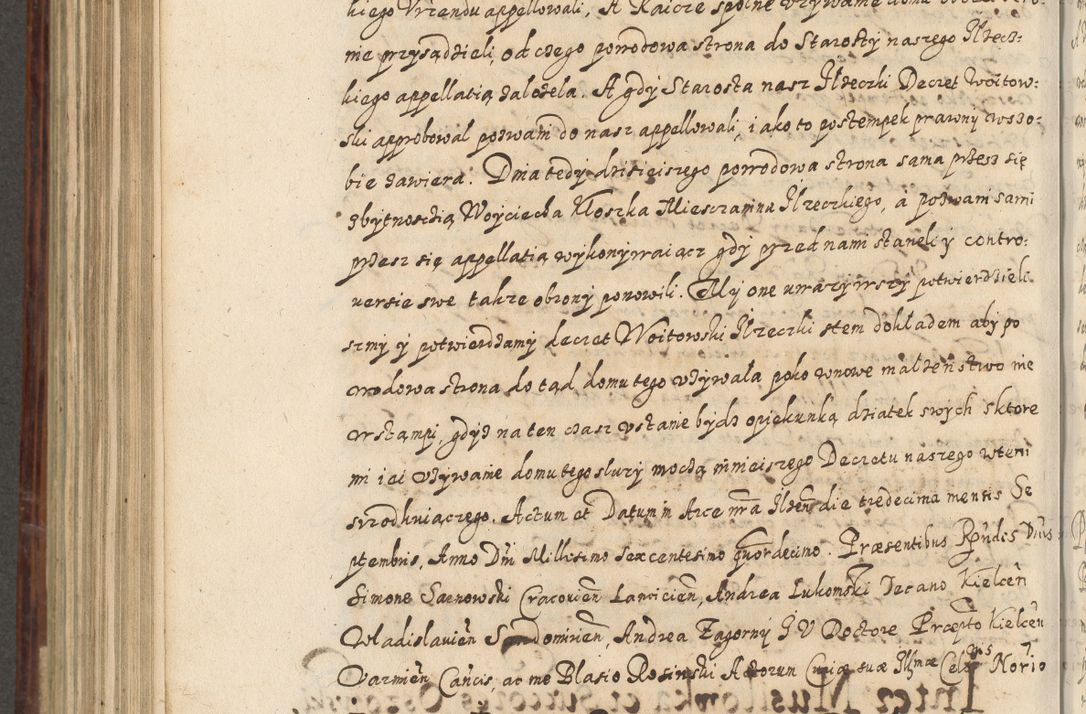 Zdjęcie nr 709 dla obiektu archiwalnego: Acta actorum causarum spiritualium, civilium, criminalium, obligationum, quiettationum, inscriptionum, cessionum, decimarum, testamentorum, Illustrissimi et Reverendissimi Domini Domini Martini Szyszkowski Dei &amp; Apostolicae Sedis gratia Episcopi Cracovienisis Ducis Severiensis in annis 1617, 1618, 1619. Tomus Primus.