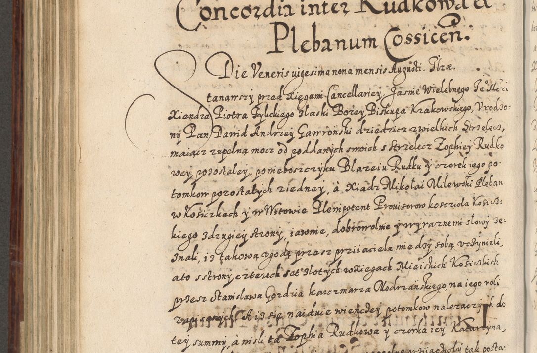 Zdjęcie nr 705 dla obiektu archiwalnego: Acta actorum causarum spiritualium, civilium, criminalium, obligationum, quiettationum, inscriptionum, cessionum, decimarum, testamentorum, Illustrissimi et Reverendissimi Domini Domini Martini Szyszkowski Dei &amp; Apostolicae Sedis gratia Episcopi Cracovienisis Ducis Severiensis in annis 1617, 1618, 1619. Tomus Primus.
