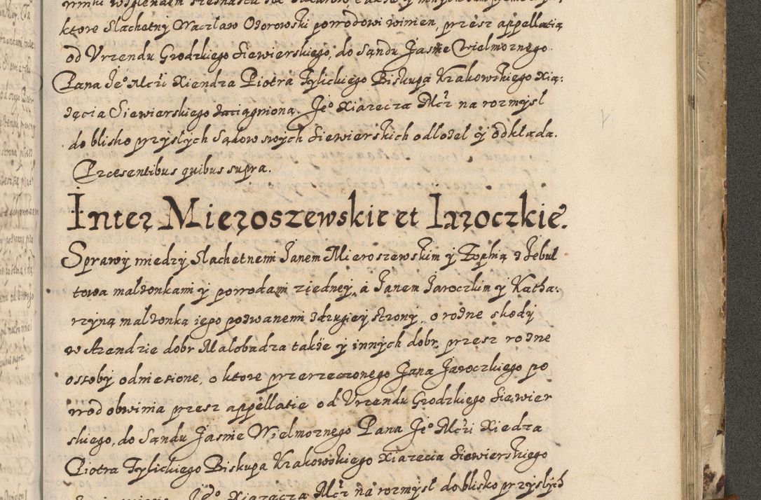 Zdjęcie nr 694 dla obiektu archiwalnego: Acta actorum causarum spiritualium, civilium, criminalium, obligationum, quiettationum, inscriptionum, cessionum, decimarum, testamentorum, Illustrissimi et Reverendissimi Domini Domini Martini Szyszkowski Dei &amp; Apostolicae Sedis gratia Episcopi Cracovienisis Ducis Severiensis in annis 1617, 1618, 1619. Tomus Primus.