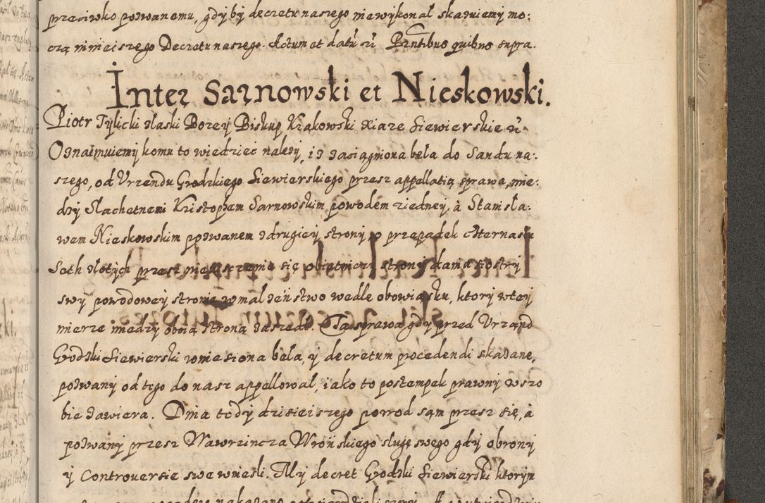 Zdjęcie nr 688 dla obiektu archiwalnego: Acta actorum causarum spiritualium, civilium, criminalium, obligationum, quiettationum, inscriptionum, cessionum, decimarum, testamentorum, Illustrissimi et Reverendissimi Domini Domini Martini Szyszkowski Dei &amp; Apostolicae Sedis gratia Episcopi Cracovienisis Ducis Severiensis in annis 1617, 1618, 1619. Tomus Primus.