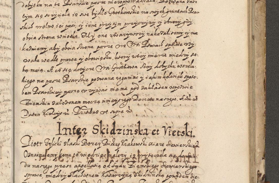 Zdjęcie nr 682 dla obiektu archiwalnego: Acta actorum causarum spiritualium, civilium, criminalium, obligationum, quiettationum, inscriptionum, cessionum, decimarum, testamentorum, Illustrissimi et Reverendissimi Domini Domini Martini Szyszkowski Dei &amp; Apostolicae Sedis gratia Episcopi Cracovienisis Ducis Severiensis in annis 1617, 1618, 1619. Tomus Primus.