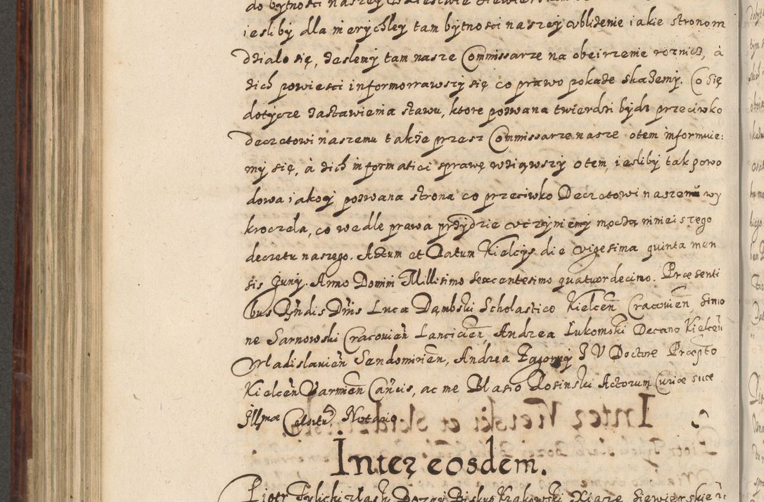 Zdjęcie nr 681 dla obiektu archiwalnego: Acta actorum causarum spiritualium, civilium, criminalium, obligationum, quiettationum, inscriptionum, cessionum, decimarum, testamentorum, Illustrissimi et Reverendissimi Domini Domini Martini Szyszkowski Dei &amp; Apostolicae Sedis gratia Episcopi Cracovienisis Ducis Severiensis in annis 1617, 1618, 1619. Tomus Primus.