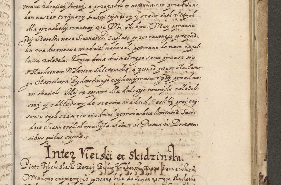 Zdjęcie nr 680 dla obiektu archiwalnego: Acta actorum causarum spiritualium, civilium, criminalium, obligationum, quiettationum, inscriptionum, cessionum, decimarum, testamentorum, Illustrissimi et Reverendissimi Domini Domini Martini Szyszkowski Dei &amp; Apostolicae Sedis gratia Episcopi Cracovienisis Ducis Severiensis in annis 1617, 1618, 1619. Tomus Primus.