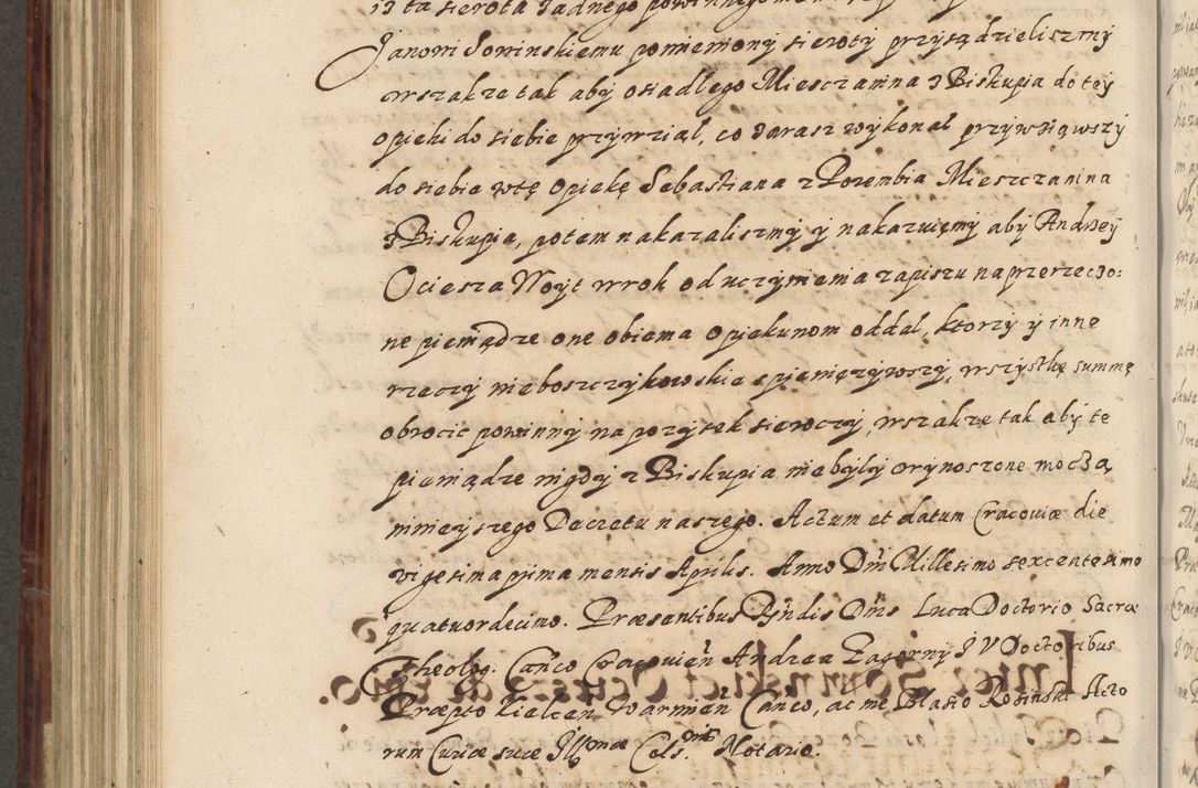 Zdjęcie nr 675 dla obiektu archiwalnego: Acta actorum causarum spiritualium, civilium, criminalium, obligationum, quiettationum, inscriptionum, cessionum, decimarum, testamentorum, Illustrissimi et Reverendissimi Domini Domini Martini Szyszkowski Dei &amp; Apostolicae Sedis gratia Episcopi Cracovienisis Ducis Severiensis in annis 1617, 1618, 1619. Tomus Primus.