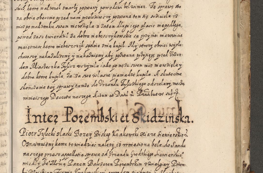 Zdjęcie nr 668 dla obiektu archiwalnego: Acta actorum causarum spiritualium, civilium, criminalium, obligationum, quiettationum, inscriptionum, cessionum, decimarum, testamentorum, Illustrissimi et Reverendissimi Domini Domini Martini Szyszkowski Dei &amp; Apostolicae Sedis gratia Episcopi Cracovienisis Ducis Severiensis in annis 1617, 1618, 1619. Tomus Primus.