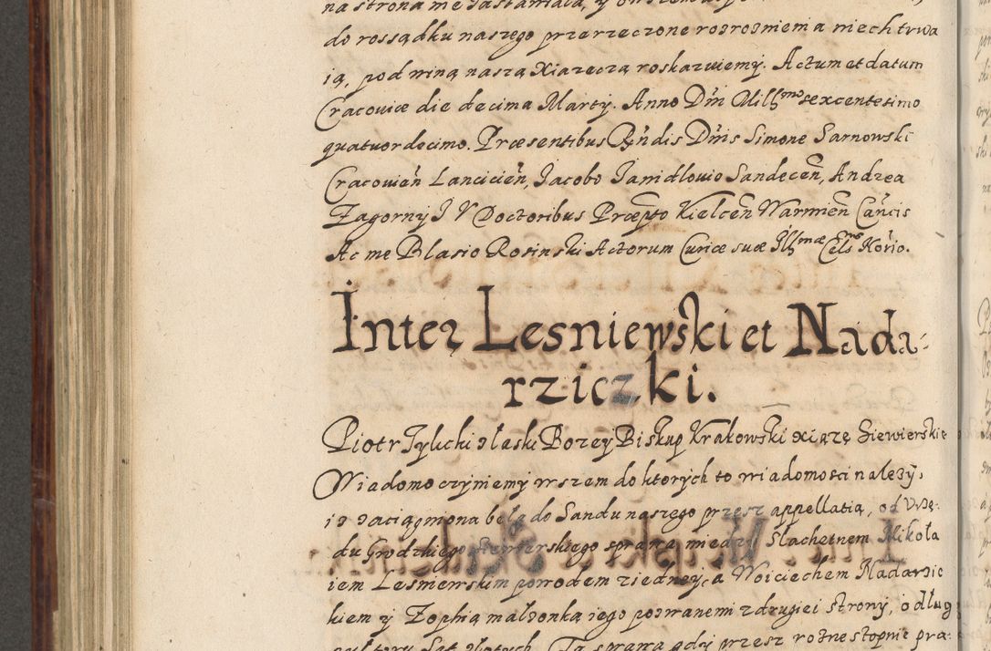Zdjęcie nr 655 dla obiektu archiwalnego: Acta actorum causarum spiritualium, civilium, criminalium, obligationum, quiettationum, inscriptionum, cessionum, decimarum, testamentorum, Illustrissimi et Reverendissimi Domini Domini Martini Szyszkowski Dei &amp; Apostolicae Sedis gratia Episcopi Cracovienisis Ducis Severiensis in annis 1617, 1618, 1619. Tomus Primus.