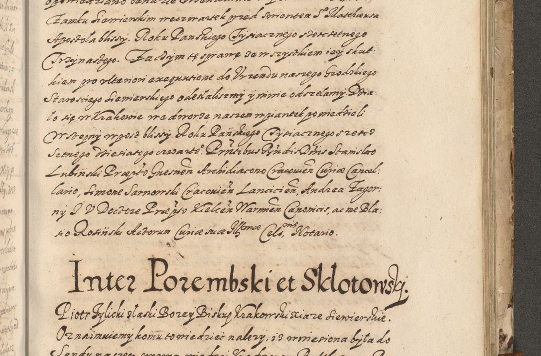 Zdjęcie nr 648 dla obiektu archiwalnego: Acta actorum causarum spiritualium, civilium, criminalium, obligationum, quiettationum, inscriptionum, cessionum, decimarum, testamentorum, Illustrissimi et Reverendissimi Domini Domini Martini Szyszkowski Dei &amp; Apostolicae Sedis gratia Episcopi Cracovienisis Ducis Severiensis in annis 1617, 1618, 1619. Tomus Primus.