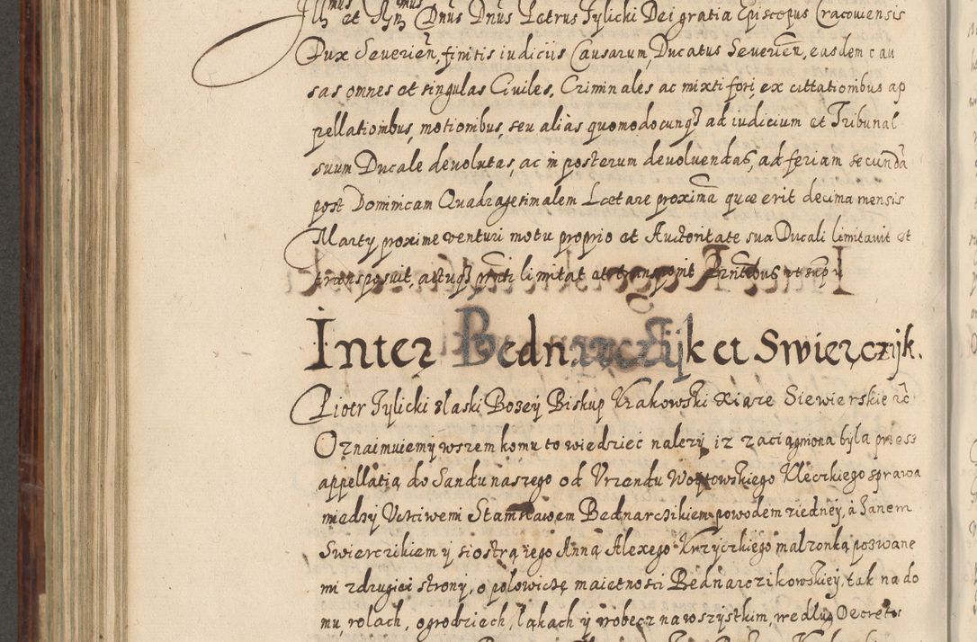 Zdjęcie nr 641 dla obiektu archiwalnego: Acta actorum causarum spiritualium, civilium, criminalium, obligationum, quiettationum, inscriptionum, cessionum, decimarum, testamentorum, Illustrissimi et Reverendissimi Domini Domini Martini Szyszkowski Dei &amp; Apostolicae Sedis gratia Episcopi Cracovienisis Ducis Severiensis in annis 1617, 1618, 1619. Tomus Primus.