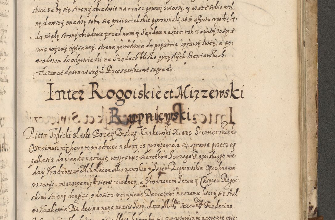 Zdjęcie nr 640 dla obiektu archiwalnego: Acta actorum causarum spiritualium, civilium, criminalium, obligationum, quiettationum, inscriptionum, cessionum, decimarum, testamentorum, Illustrissimi et Reverendissimi Domini Domini Martini Szyszkowski Dei &amp; Apostolicae Sedis gratia Episcopi Cracovienisis Ducis Severiensis in annis 1617, 1618, 1619. Tomus Primus.