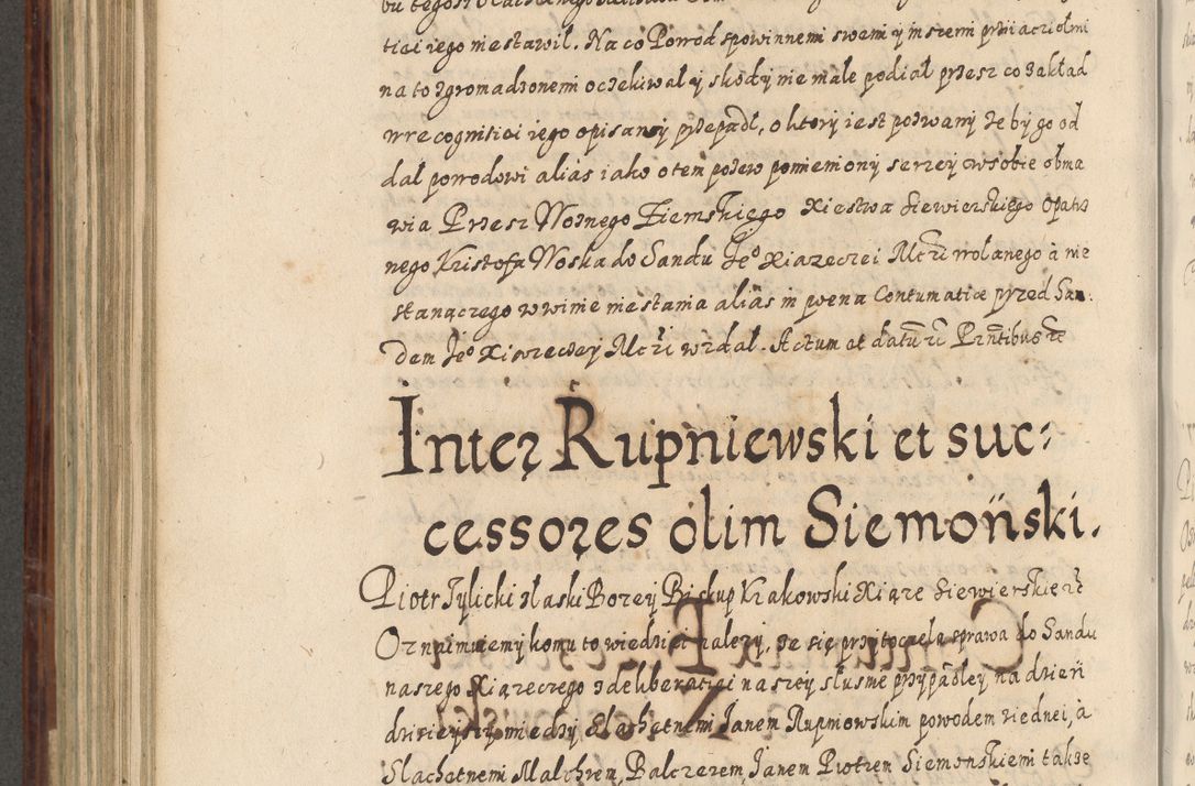 Zdjęcie nr 639 dla obiektu archiwalnego: Acta actorum causarum spiritualium, civilium, criminalium, obligationum, quiettationum, inscriptionum, cessionum, decimarum, testamentorum, Illustrissimi et Reverendissimi Domini Domini Martini Szyszkowski Dei &amp; Apostolicae Sedis gratia Episcopi Cracovienisis Ducis Severiensis in annis 1617, 1618, 1619. Tomus Primus.