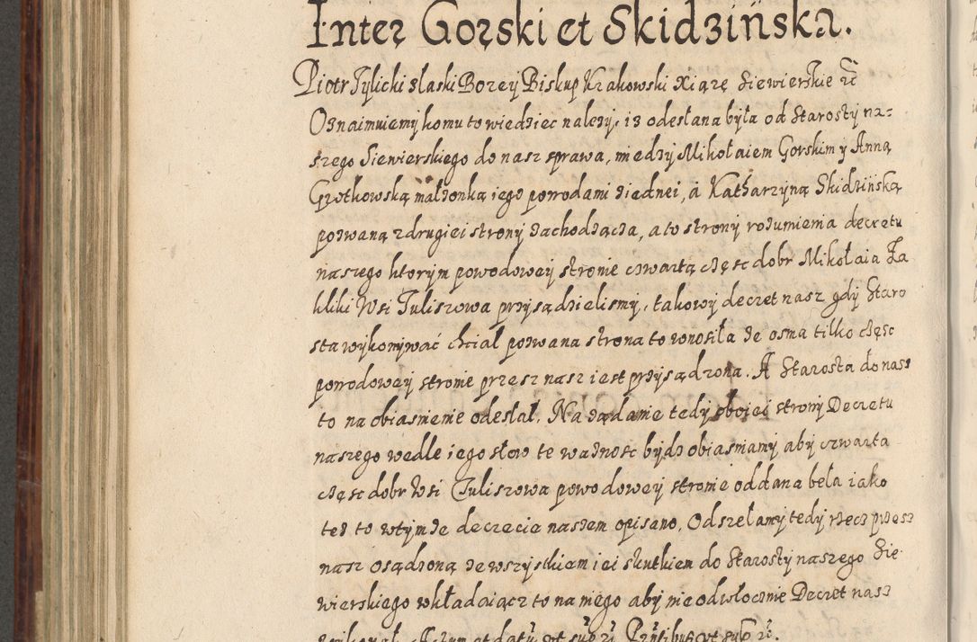 Zdjęcie nr 635 dla obiektu archiwalnego: Acta actorum causarum spiritualium, civilium, criminalium, obligationum, quiettationum, inscriptionum, cessionum, decimarum, testamentorum, Illustrissimi et Reverendissimi Domini Domini Martini Szyszkowski Dei &amp; Apostolicae Sedis gratia Episcopi Cracovienisis Ducis Severiensis in annis 1617, 1618, 1619. Tomus Primus.