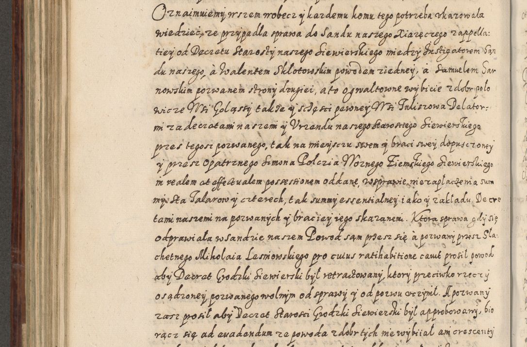 Zdjęcie nr 623 dla obiektu archiwalnego: Acta actorum causarum spiritualium, civilium, criminalium, obligationum, quiettationum, inscriptionum, cessionum, decimarum, testamentorum, Illustrissimi et Reverendissimi Domini Domini Martini Szyszkowski Dei &amp; Apostolicae Sedis gratia Episcopi Cracovienisis Ducis Severiensis in annis 1617, 1618, 1619. Tomus Primus.