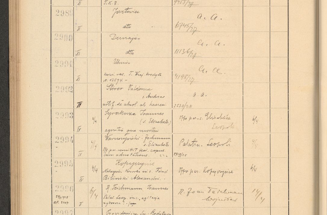 Zdjęcie nr 212 dla obiektu archiwalnego: Protocollum Consistorii lat. Leop. 1928