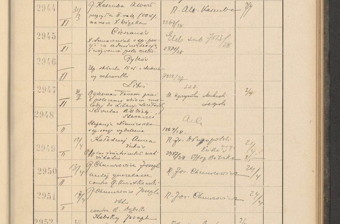 Zdjęcie nr 209 dla obiektu archiwalnego: Protocollum Consistorii lat. Leop. 1928