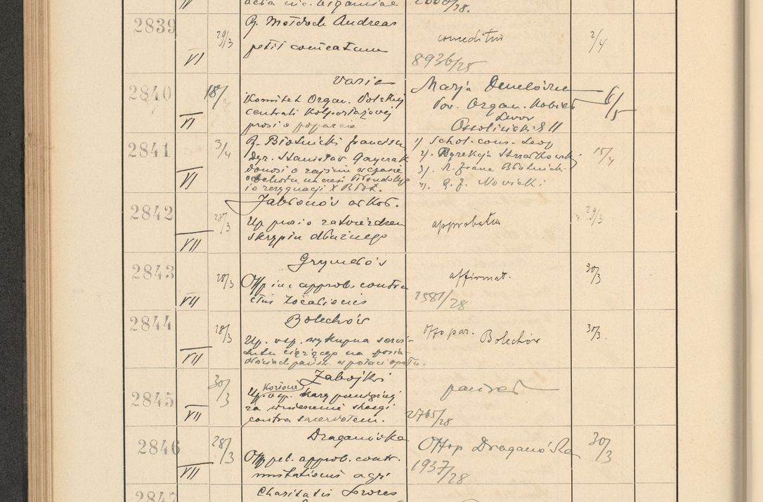 Zdjęcie nr 202 dla obiektu archiwalnego: Protocollum Consistorii lat. Leop. 1928