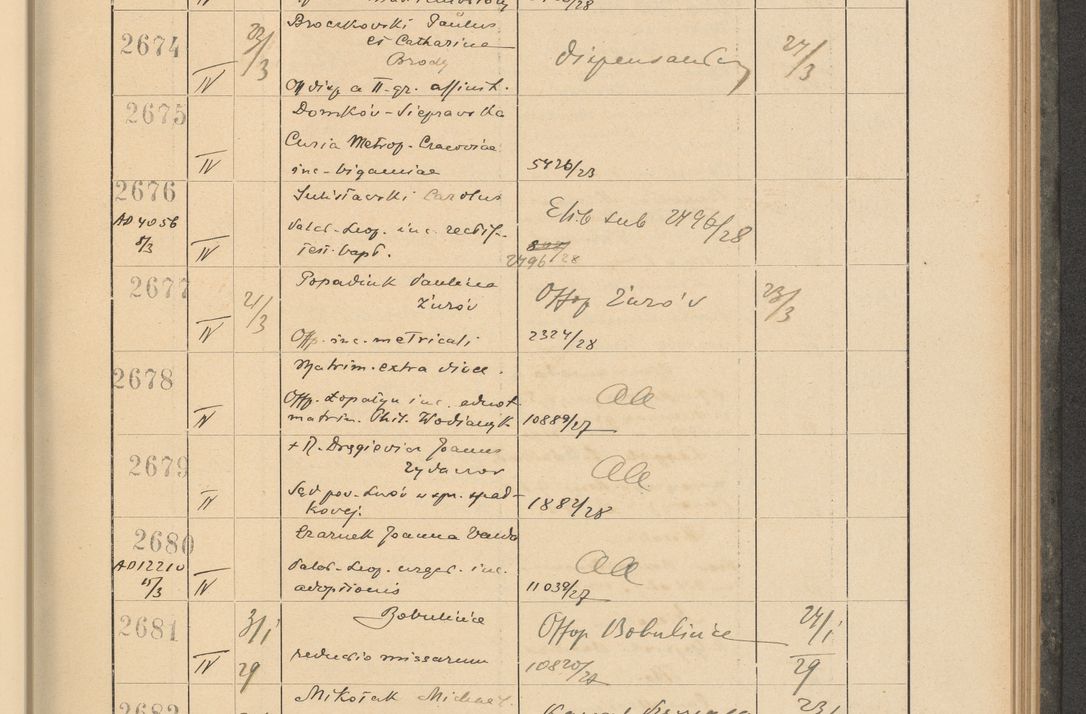 Zdjęcie nr 191 dla obiektu archiwalnego: Protocollum Consistorii lat. Leop. 1928