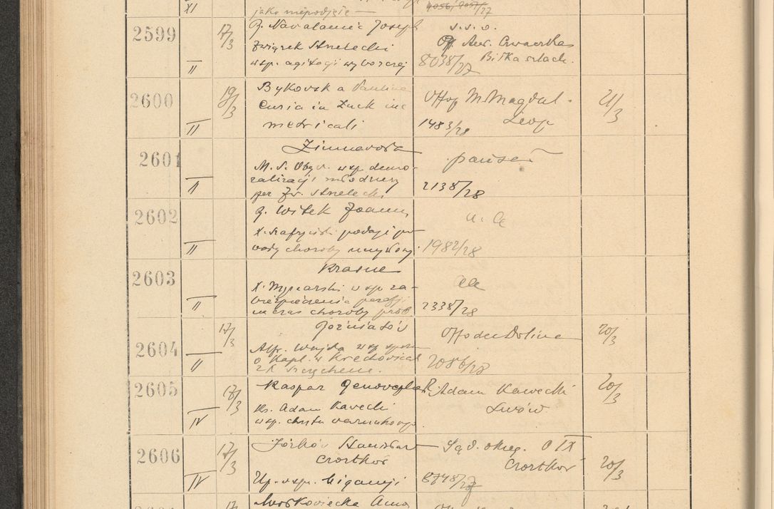 Zdjęcie nr 186 dla obiektu archiwalnego: Protocollum Consistorii lat. Leop. 1928