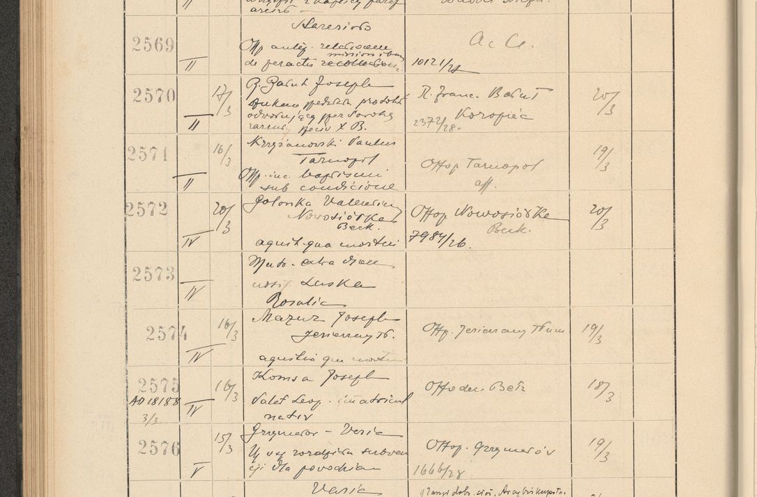 Zdjęcie nr 184 dla obiektu archiwalnego: Protocollum Consistorii lat. Leop. 1928