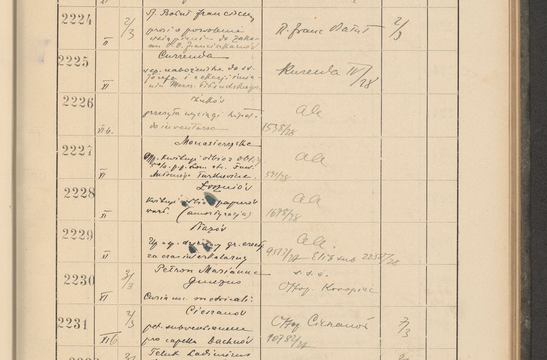 Zdjęcie nr 161 dla obiektu archiwalnego: Protocollum Consistorii lat. Leop. 1928