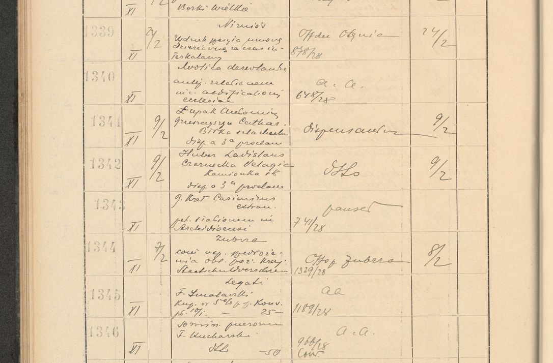 Zdjęcie nr 102 dla obiektu archiwalnego: Protocollum Consistorii lat. Leop. 1928