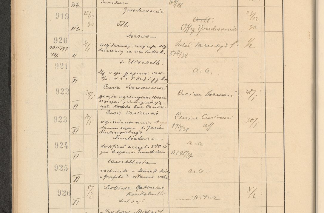 Zdjęcie nr 74 dla obiektu archiwalnego: Protocollum Consistorii lat. Leop. 1928