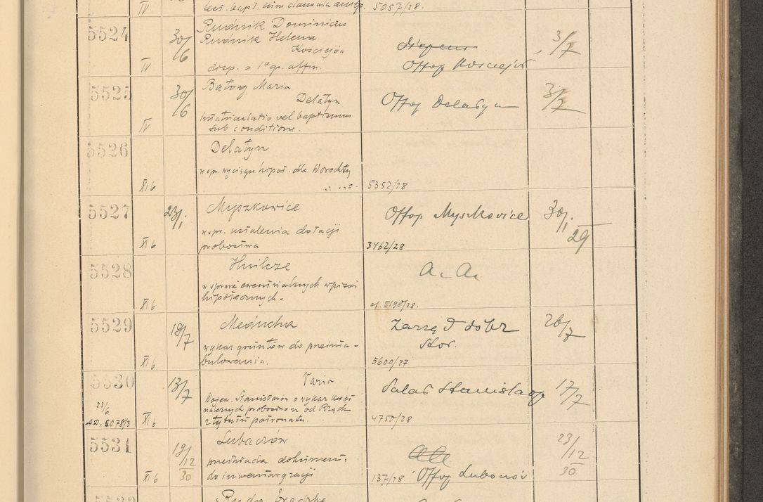 Zdjęcie nr 381 dla obiektu archiwalnego: Protocollum Consistorii lat. Leop. 1928